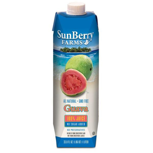 Sunberry Farms Guava Juice 33.81 Fluid Ounce - 12 Per Case.