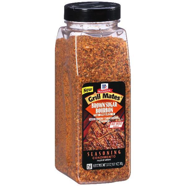 Mccormick Grill Mates Brown Sugar Bourbon Seasoning 27 Ounce Size - 6 Per Case.