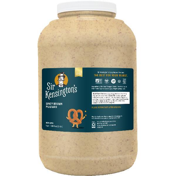 Sir Kensington's Dressingspread Mustard Spicy Brown Ga 1 Gallon - 4 Per Case.