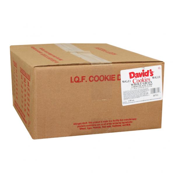 David's Whole Grain Chocolate Chip Dough 1.85 Ounce Size - 1 Per Case.