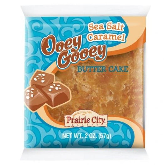 I W Sea Salt Caramel Ooey Gooey Butter Cake 2 Ounce Size - 60 Per Case.