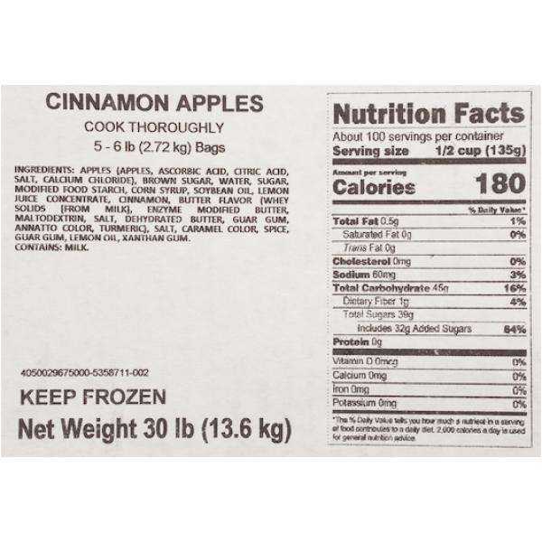 QUALITY CHEF Cinnamon Apples 6 Lb. Bag 5)