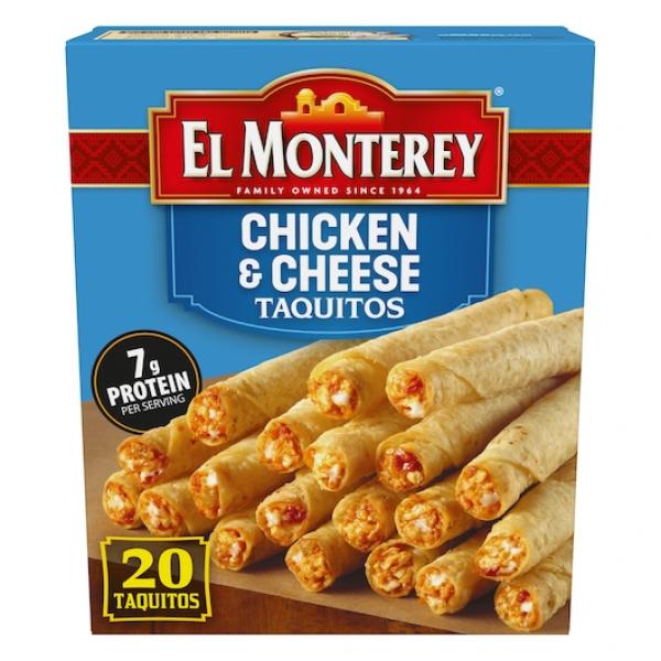 Flour Taquitos Chicken & Cheese Pound 1.25 Pound Each - 5 Per Case.