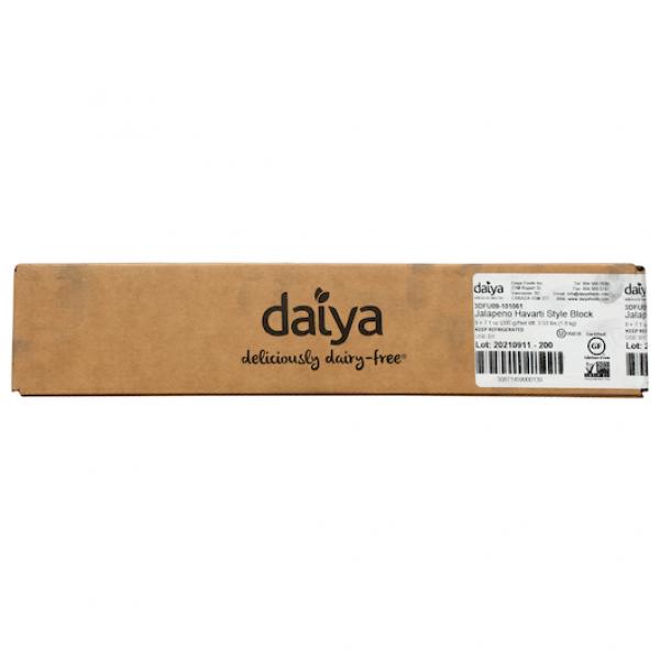 Daiya Jalapeno Havarti Style Block Dairy Free Gluten Free Soy Free And Plant Based Chee 7.1 Ounce Size - 8 Per Case.