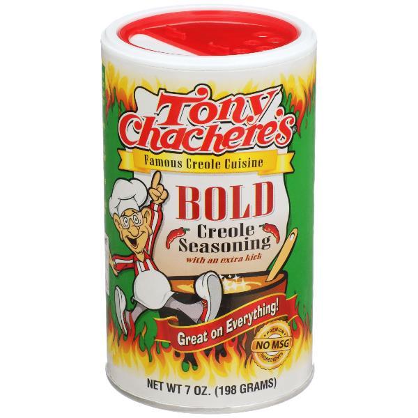 Tony Chachere's Bold Creole Seasoning 7 Ounce Size - 6 Per Case.