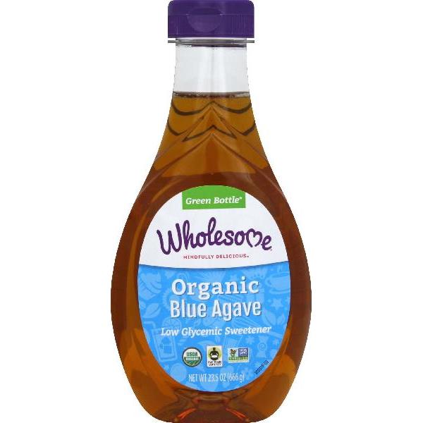 Wholesome Sweeteners Fair Trade Organic Blue Agave Bottle 23.5 Ounce Size - 6 Per Case.