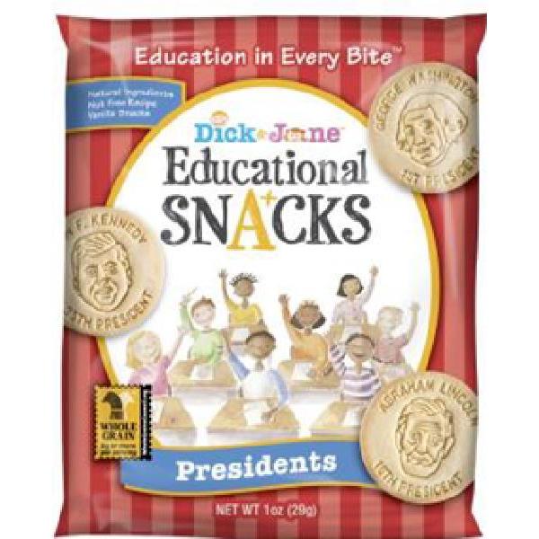 Dick And Jane Educational Snack President 1 Ounce Size - 120 Per Case.