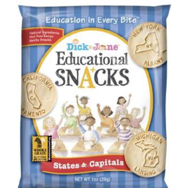 Dick And Jane Educational Snack States & Capitals 1 Ounce Size - 120 Per Case.