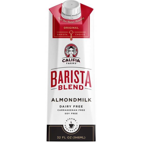 Califia Farms Original Almond Barista Blend Almond Milk 32 Fluid Ounce - 6 Per Case.