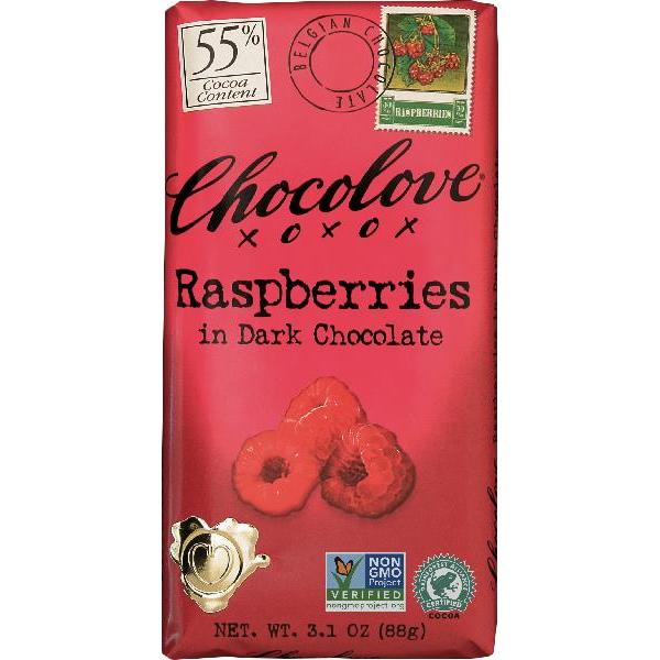 Raspberries In Dark Chocolate (Master Case) 3.1 Ounce Size - 144 Per Case.