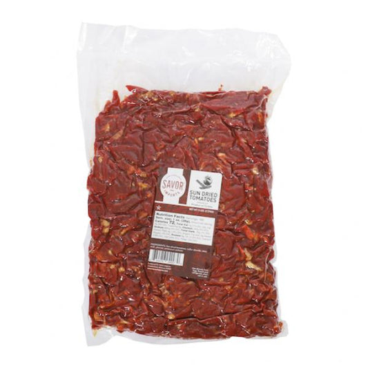 Savor Imports Sundried Tomato Julienne Strips 5 Pound Each - 2 Per Case.