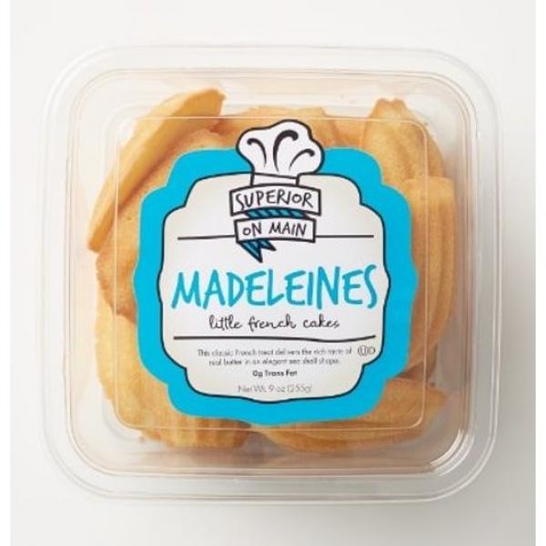 Superior On Main Madeleines Cookies Multi Pack Frozen 9 Ounce Size - 18 Per Case.