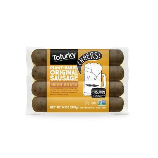 Tofurky Beer Brats 14 Ounce Size - 5 Per Case.