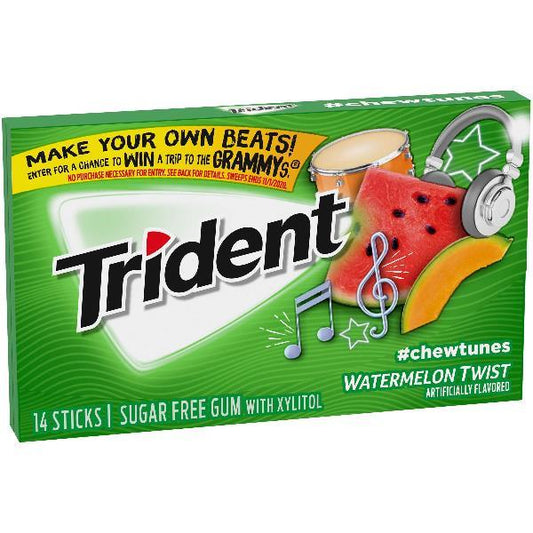 Trident Wtrmln Twist 14 Count Packs - 144 Per Case.