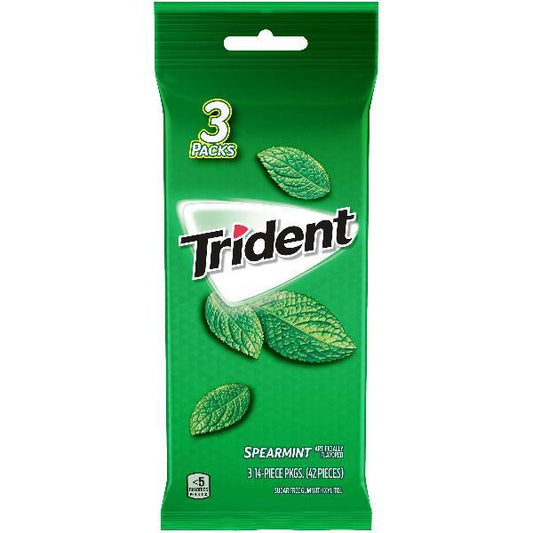 Trident Spearmint Piece 2.501 Ounce Size - 20 Per Case.