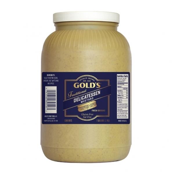 Gold's Delicatessen Style Mustard 1 Gallon - 4 Per Case.