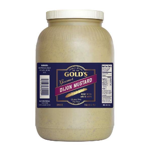 Gold's Dijon Mustard 1 Gallon - 4 Per Case.