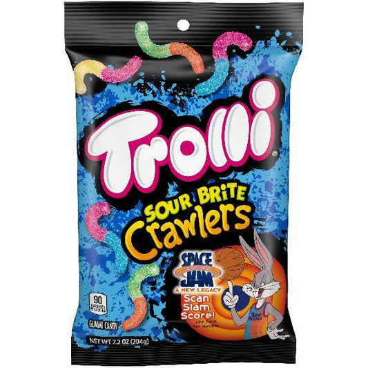 Trolli Jurassic World Sour Brite Crawlers Peg 7.2 Ounce Size - 8 Per Case.