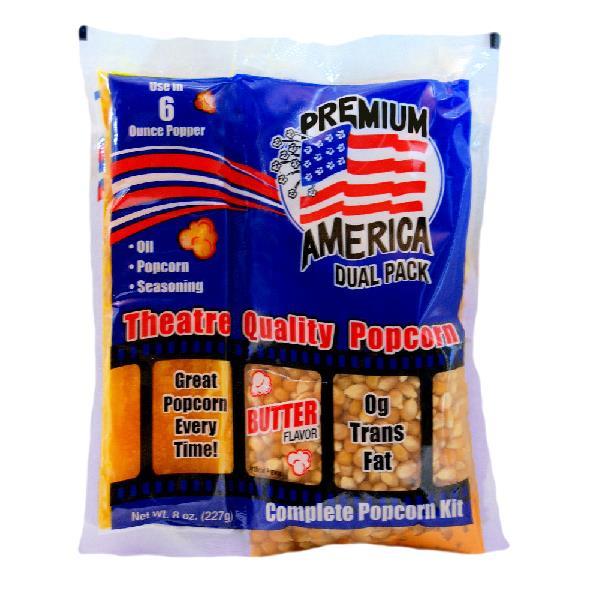 Great Western Popcorn Kit Coconut 8 Ounce Size - 36 Per Case.