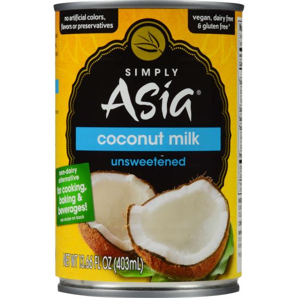 Simply Asia Coconut Milk 13.66 Fluid Ounce - 24 Per Case.