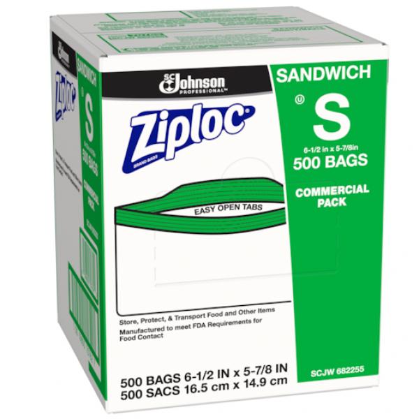 Sandwich Bag 500 Count Packs - 1 Per Case.