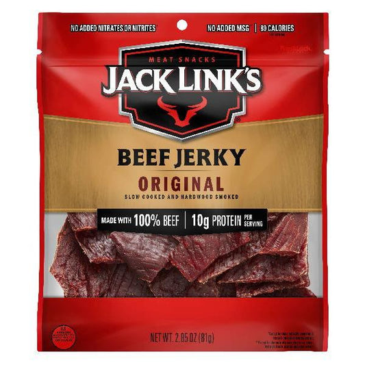 Jack Link's Original Beef Jerky Count 2.85 Ounce Size - 8 Per Case.