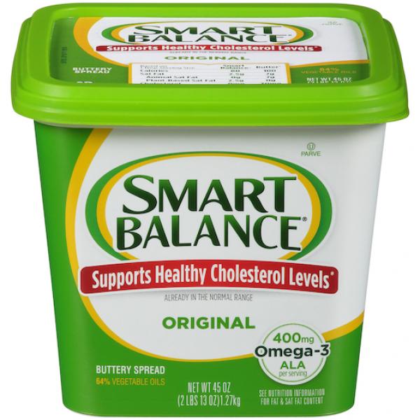 Smart Balance Original Buttery Spread 45 Ounce Size - 6 Per Case.