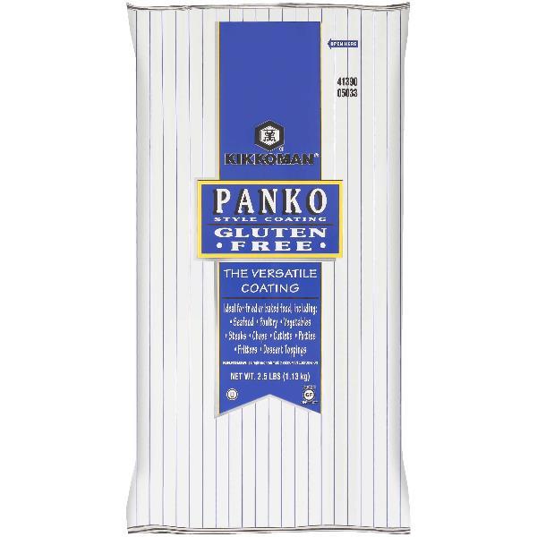 Kikkoman Gluten Free Panko Style Coating 2.5 Pound Each - 6 Per Case.