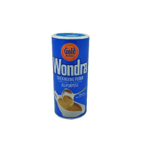 Gold Medal™ Wondra™ Flour All Purpose Quick Mixing Enriched Bleached 13.5 Ounce Size - 6 Per Case.