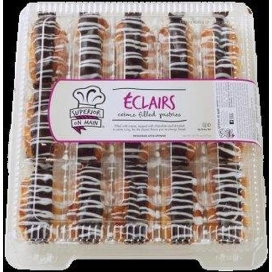 Superior On Main Gourmet Eclaire Multi-Pack Frozen 30.75 Ounce Size - 8 Per Case.