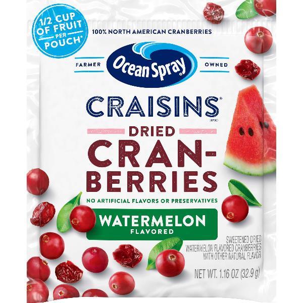 Ocean Spray Craisins Watermelon 1.16 Ounce Size - 200 Per Case.