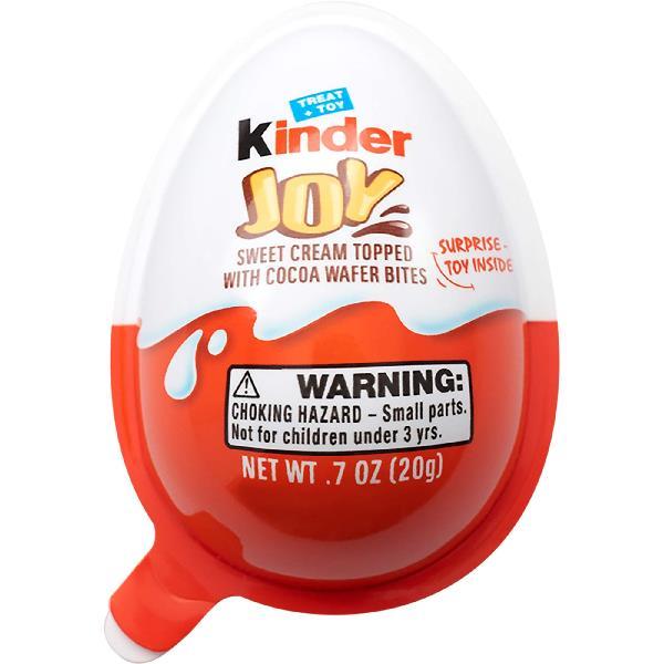 Kinder Joy Txx Shelf 0.7 Ounce Size - 60 Per Case.