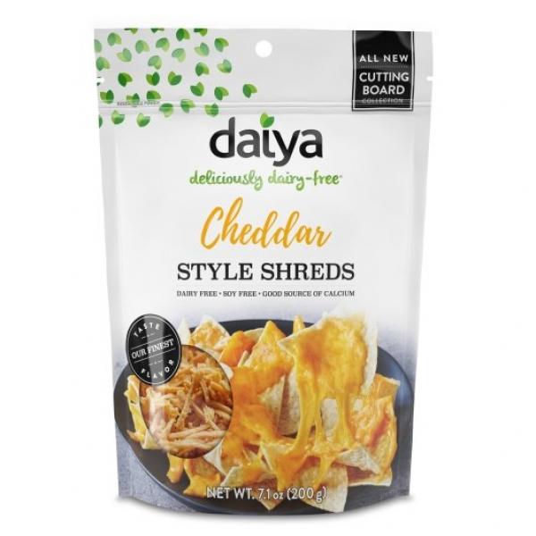 Daiya Cutting Board Cheddar Style Shreds 7.1 Ounce Size - 12 Per Case.