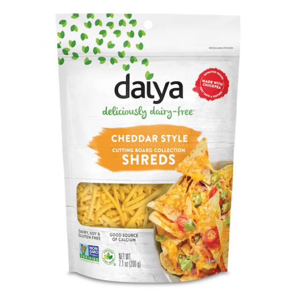 Daiya Cutting Board Cheddar Style Shreds 7.1 Ounce Size - 12 Per Case.