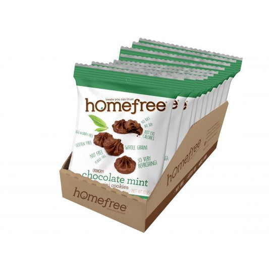 Chocolate Mint Mini Cookies Gluten Free Nutfree Bags 0.95 Ounce Size - 10 Per Case.