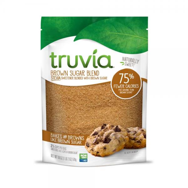 Truvia Brown Sugar Blend Mix Of Stevia Sweetener And Brown Sugar 18 Ounce Size - 8 Per Case.