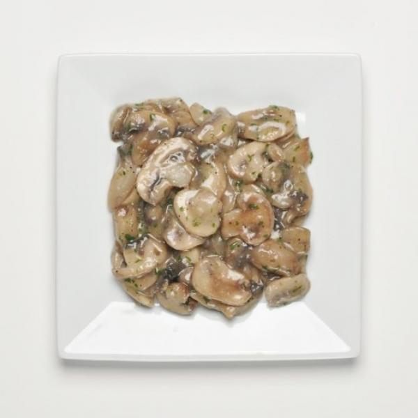 Sauteed White Mushrooms 1 Pound Each - 16 Per Case.