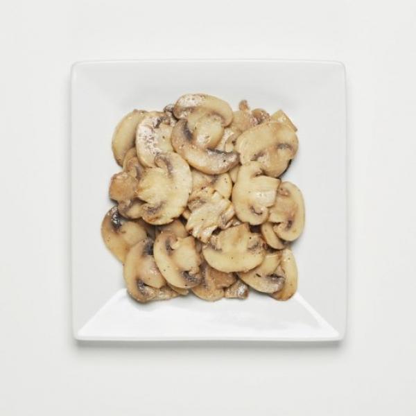 Sauteed Roasted White Mushrooms (lightly Seasoned) 2 Pound Each - 10 Per Case.