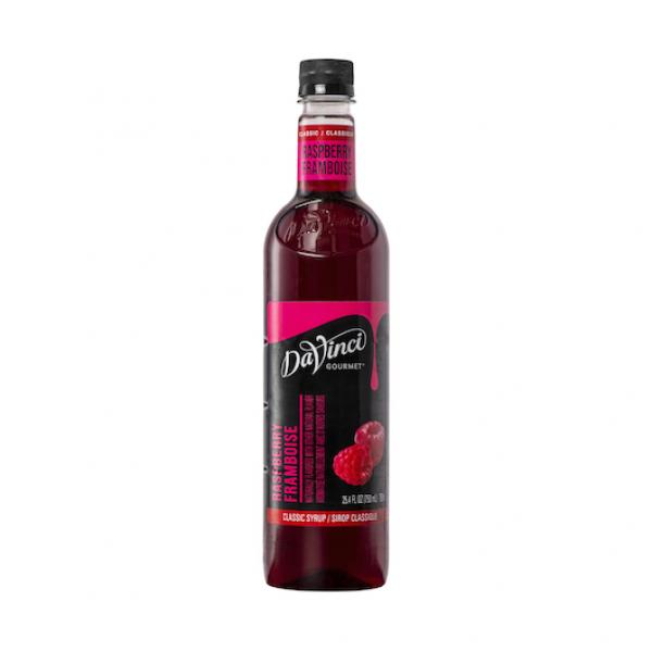 Davinci Gourmet Syrup Raspberry Flavored 750 ML - 4 Per Case.