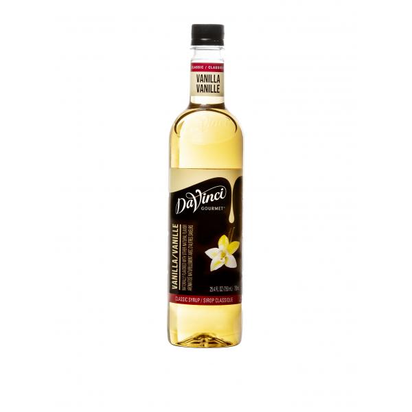 Davinci Gourmet Syrup Vanilla Flavored 750 ML - 4 Per Case.