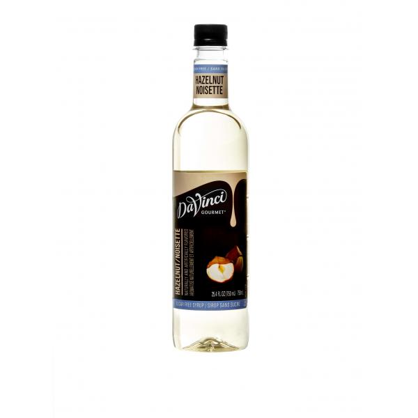 Davinci Gourmet Syrup Sugar Free Hazelnut Flavored 750 ML - 4 Per Case.