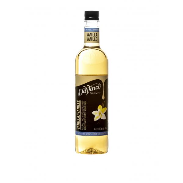 Davinci Gourmet Syrup Sugar Free Vanilla Flavored 750 ML - 4 Per Case.