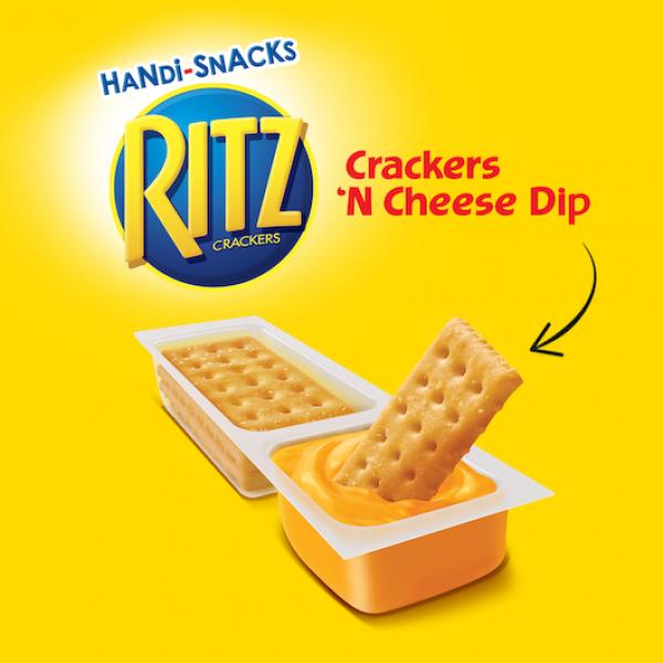 Handi Snacks Ritz Two Compartment Snacks Crackers N Cheez Ritz Z 0.95 Ounce Size - 48 Per Case.