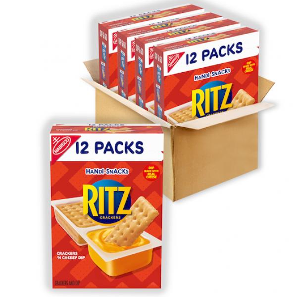 Handi Snacks Ritz Two Compartment Snacks Crackers N Cheez Ritz Z 0.95 Ounce Size - 48 Per Case.