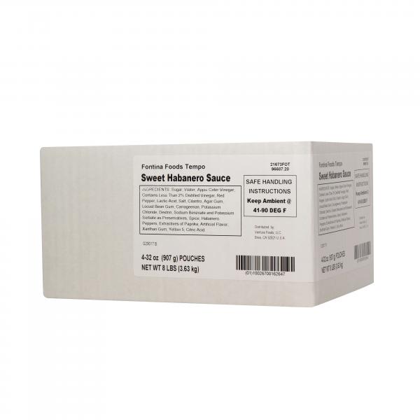 Sweet Haberno Sauce Pouch 2 Pound Each - 4 Per Case.