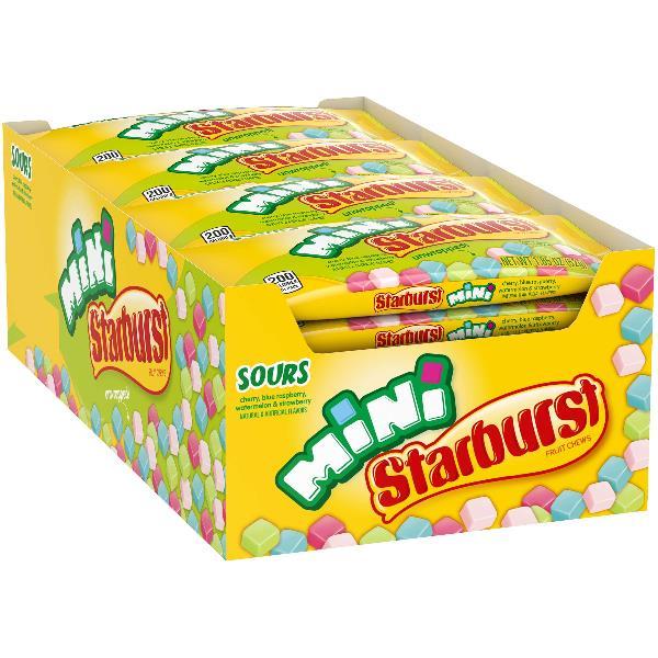 Starburst Minis Sours Singles 1.85 Ounce Size - 288 Per Case.