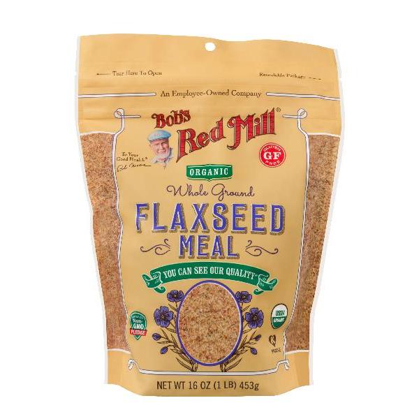 Bob's Red Mill Organic Brown Flaxseed Meal 16 Ounce Size - 4 Per Case.