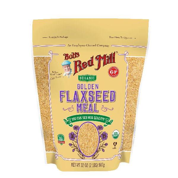 Bob's Red Mill Organic Golden Flaxseed Meal 32 Ounce Size - 4 Per Case.