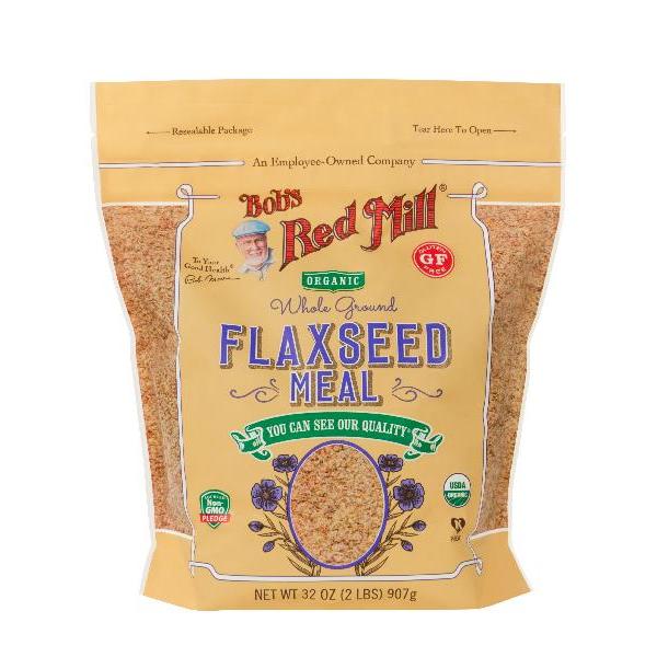 Bob's Red Mill Organic Brown Flaxseed Meal 32 Ounce Size - 4 Per Case.