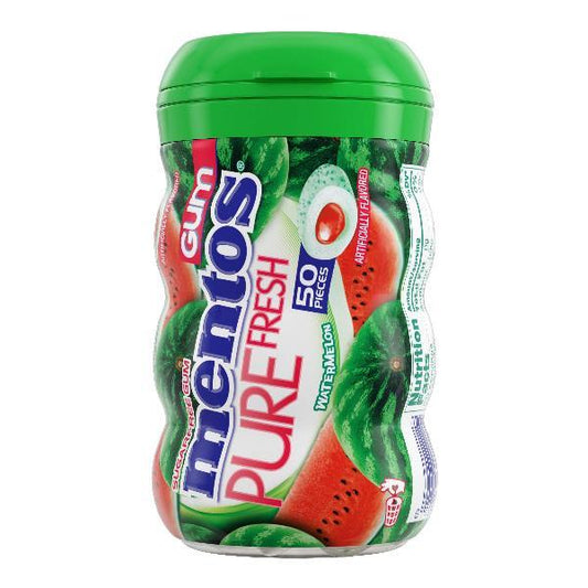 Mentos Gum Curvy Bottle Pf Watermelon 50 Piece - 36 Per Case.